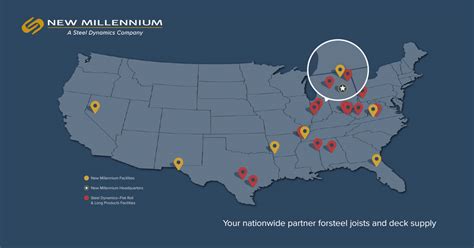 metal fabrication plants fort wayne map|new millennium steel factory locations.